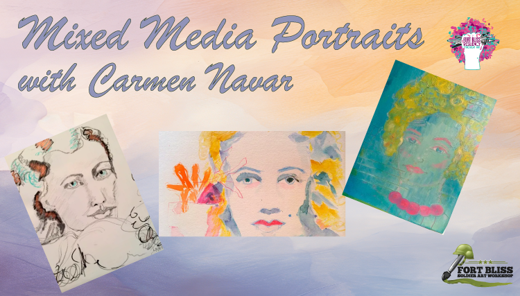 Mixed Media Portraits with Carmen Nava